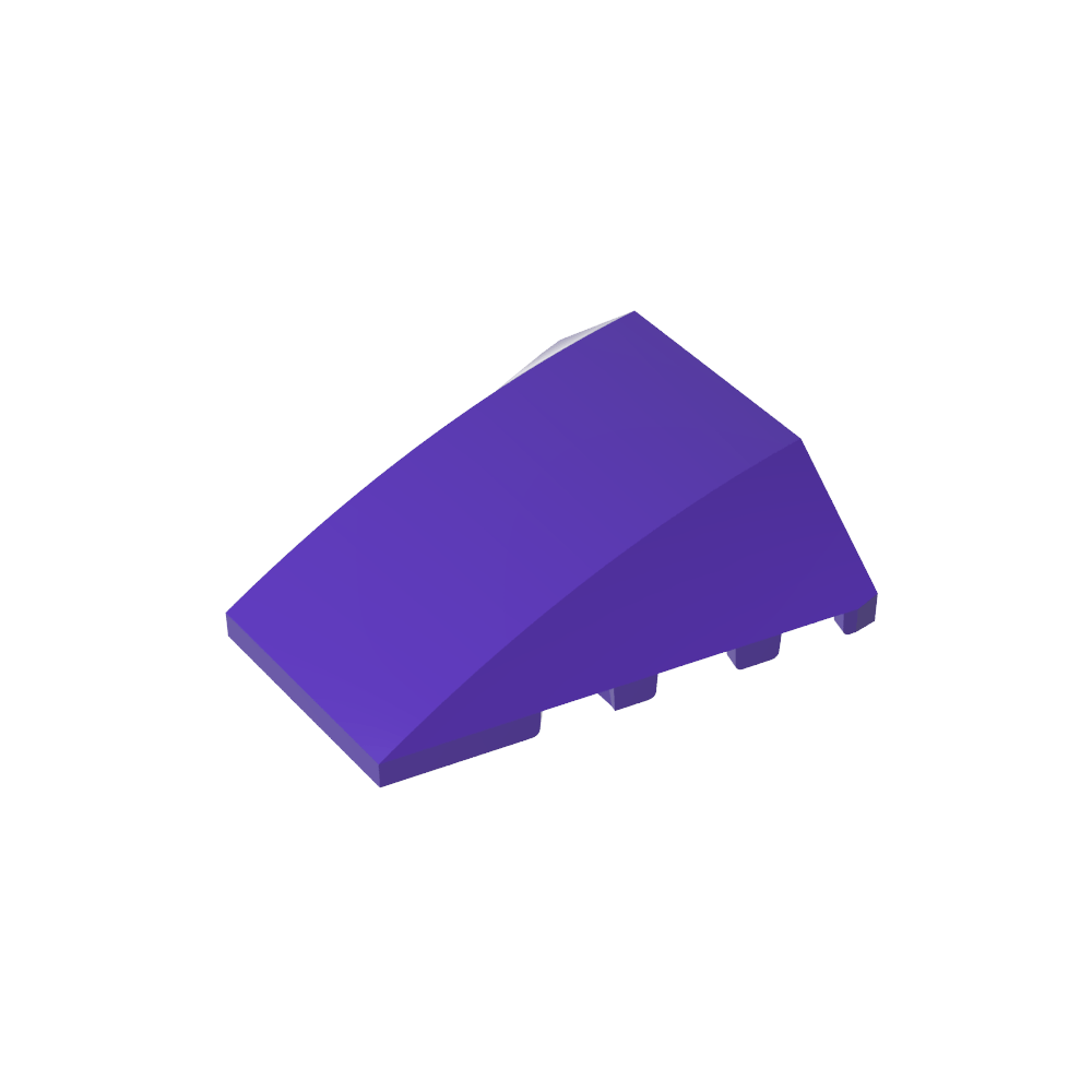 Keil gebogen 4 x 4 ohne obere Noppen - MyGobricks