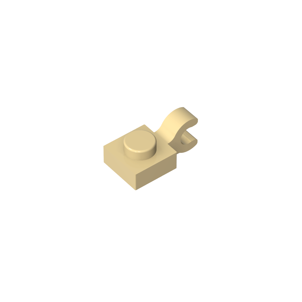 Platte Spezial 1 x 1 mit Clip Horizontal [Dicker U-Clip]-MyGobricks