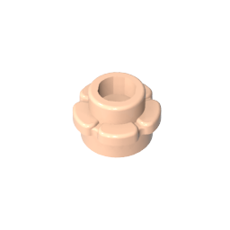 Pflanze, Blume, Platte rund 1 x 1 mit 5 Blütenblättern