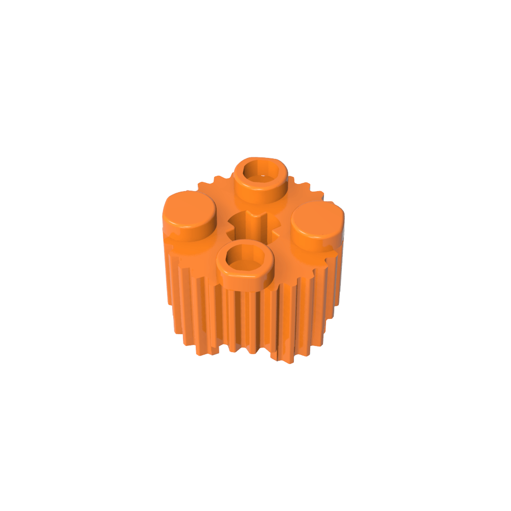 Rundstein 2 x 2 [Grill]-MyGobricks