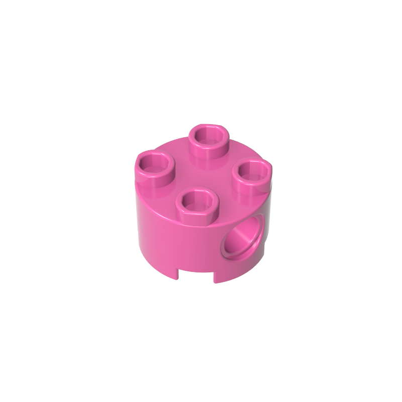 2x2 zylindrischer Stein mit Bolzenloch