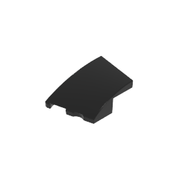 3x2 Keilförmiger gebogener Stein (links)