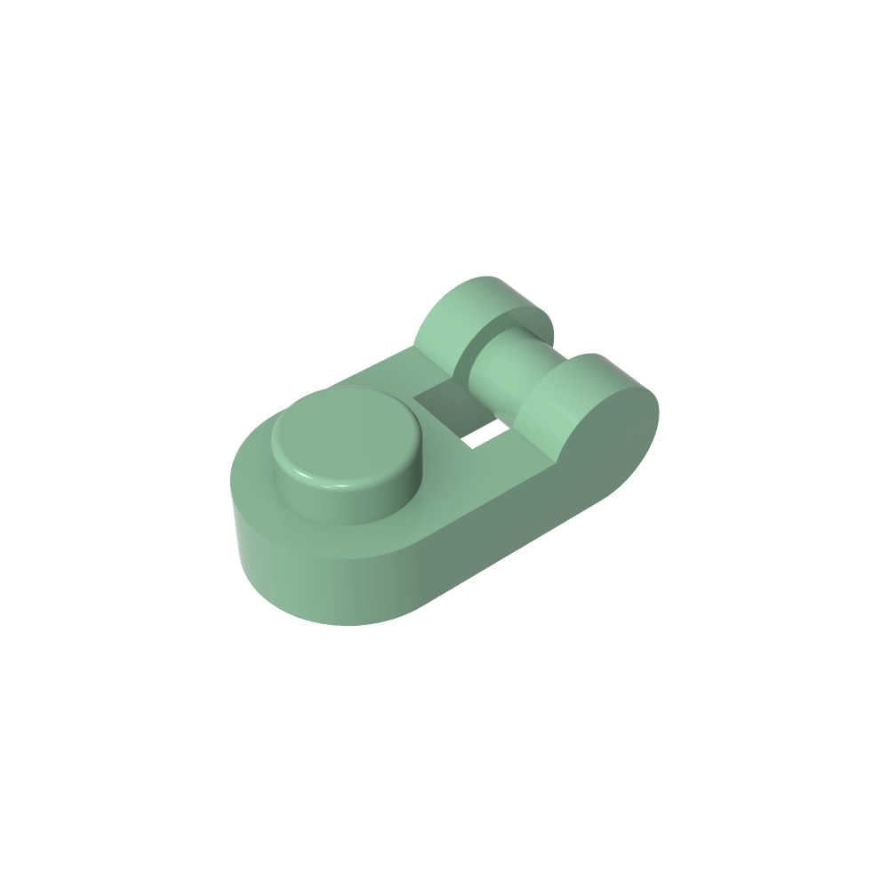 Platte Spezial 1 x 1 abgerundet mit Griff-MyGobricks