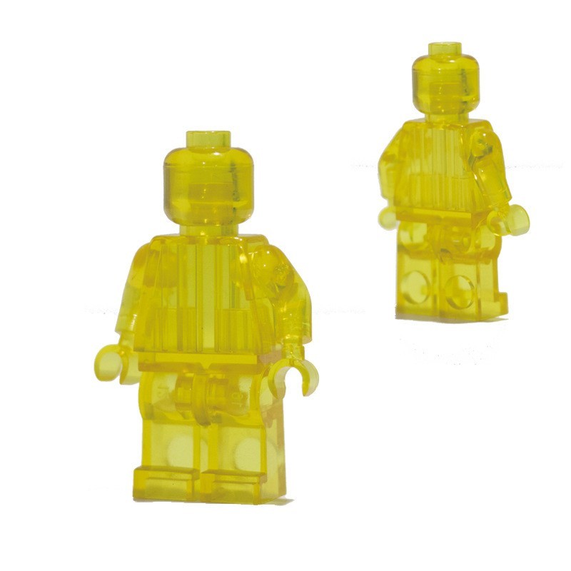 Minifiguren aus einfarbigen Bausteinen, kompatibel mit universellen, kleinteiligen, einfarbigen Bausteinen, Trendy Moc (Multi-Creation) Baustein-Wandbasis-Zubehör.