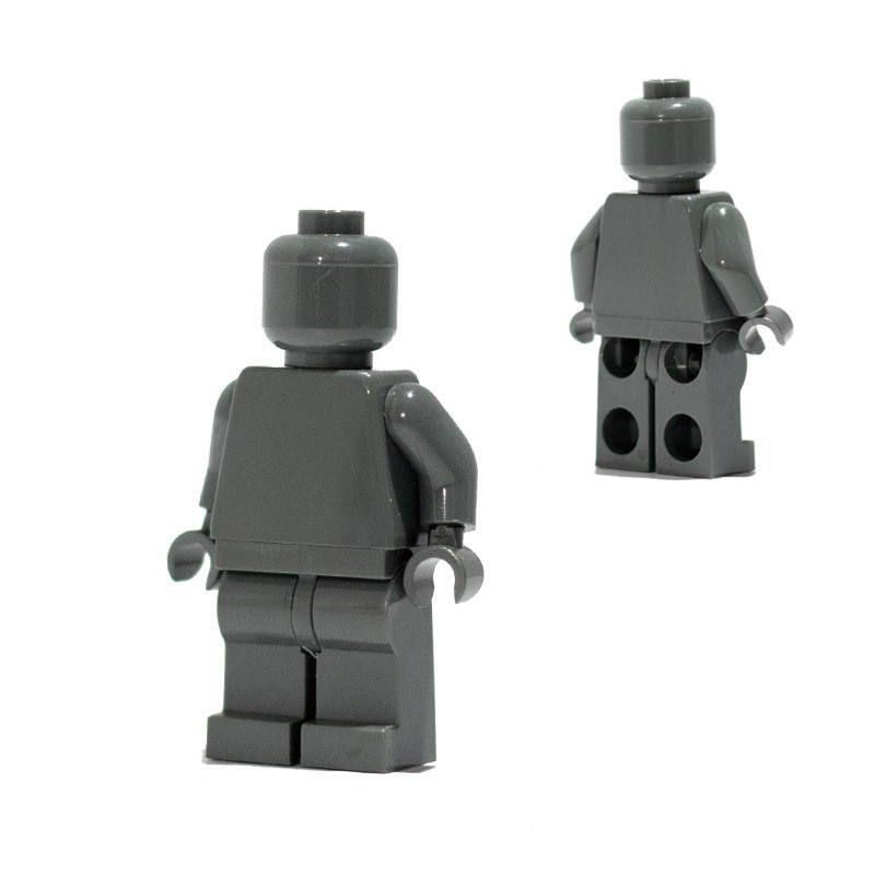 Minifiguren aus einfarbigen Bausteinen, kompatibel mit universellen, kleinteiligen, einfarbigen Bausteinen, Trendy Moc (Multi-Creation) Baustein-Wandbasis-Zubehör.