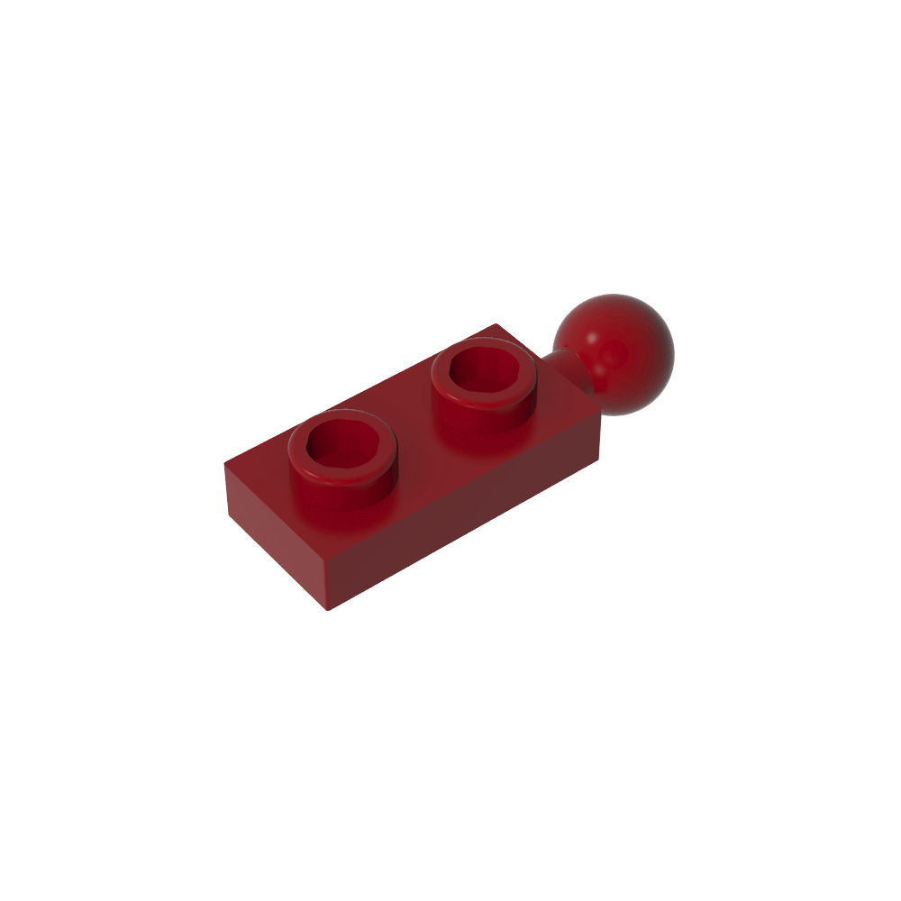 Platte Spezial 1 x 2 mit End-Towball-MyGobricks