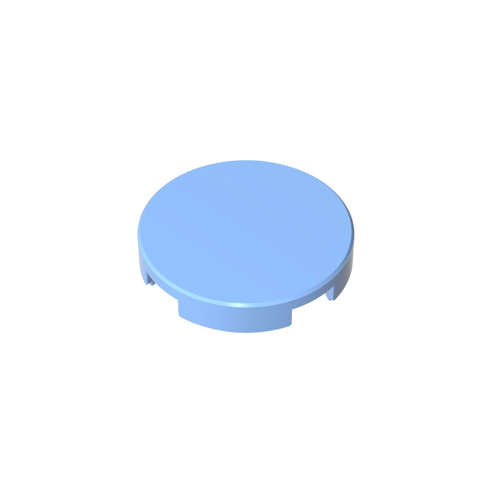 Runde Fliese 2 x 2 mit Bolzenhalter unten - MyGobricks