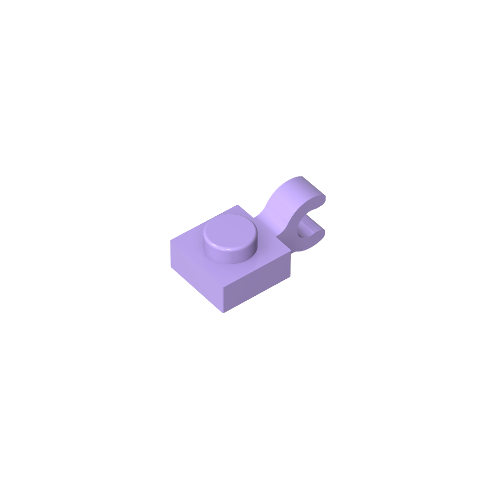 Platte Spezial 1 x 1 mit Clip Horizontal [Dicker U-Clip]-MyGobricks