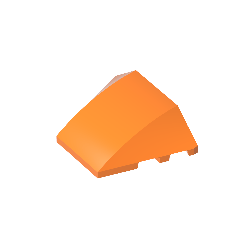 Keil gebogen 4 x 3 ohne Noppen [einfach]-MyGobricks