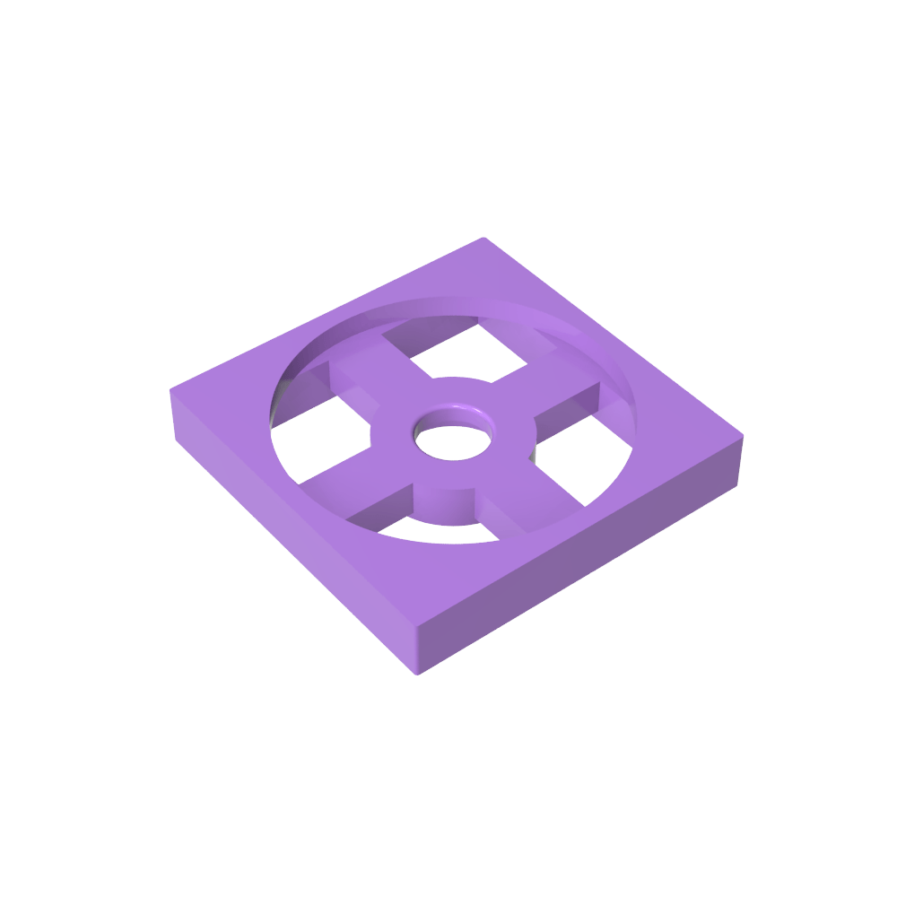Drehteller 2 x 2 Platte, Sockel-MyGobricks