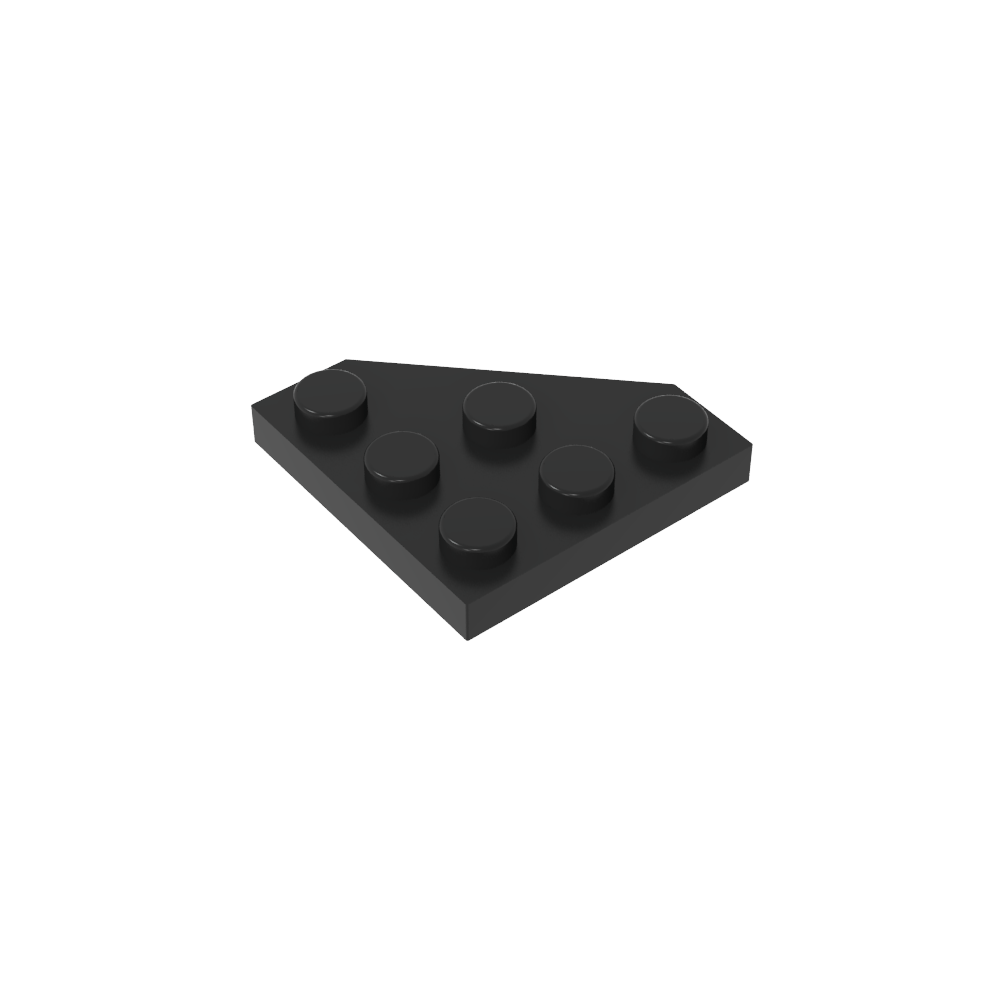 Keilplatte 3 x 3 Ecke abgeschnitten-MyGobricks