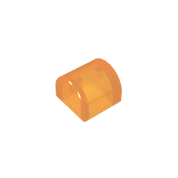 Gebogener Stein 1 x 1 x 2/3, doppelt gebogene Oberseite, keine Bolzen