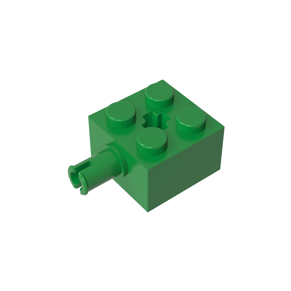Stein Spezial 2 x 2 mit Stift und Achsloch - MyGobricks