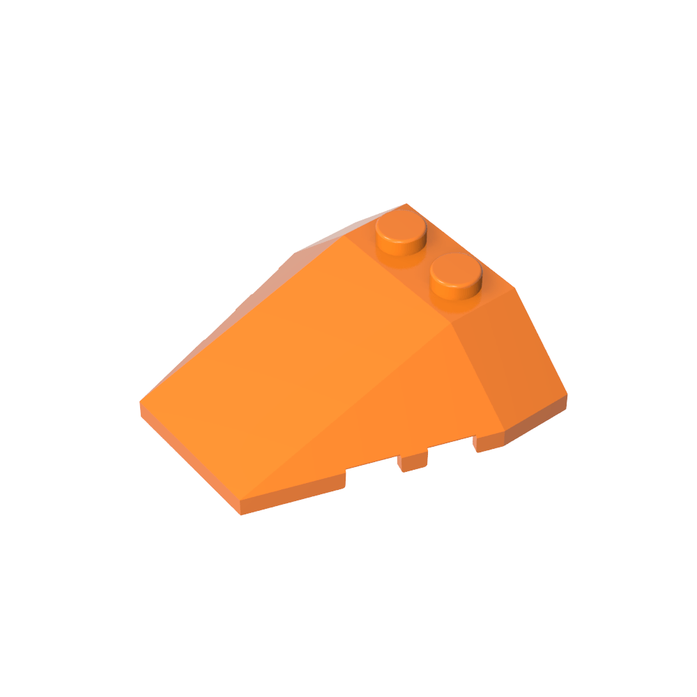 Schrägkeil 4 x 4, dreifach, ohne Bolzenkerben – MyGobricks