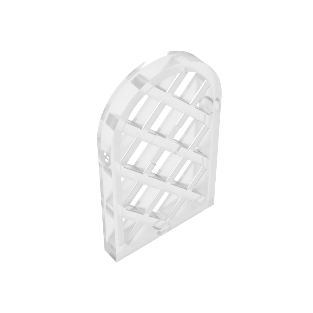 Fenster 1 x 2 x 2 2/3 Scheibe Gitterraute mit abgerundeter Oberseite-MyGobricks