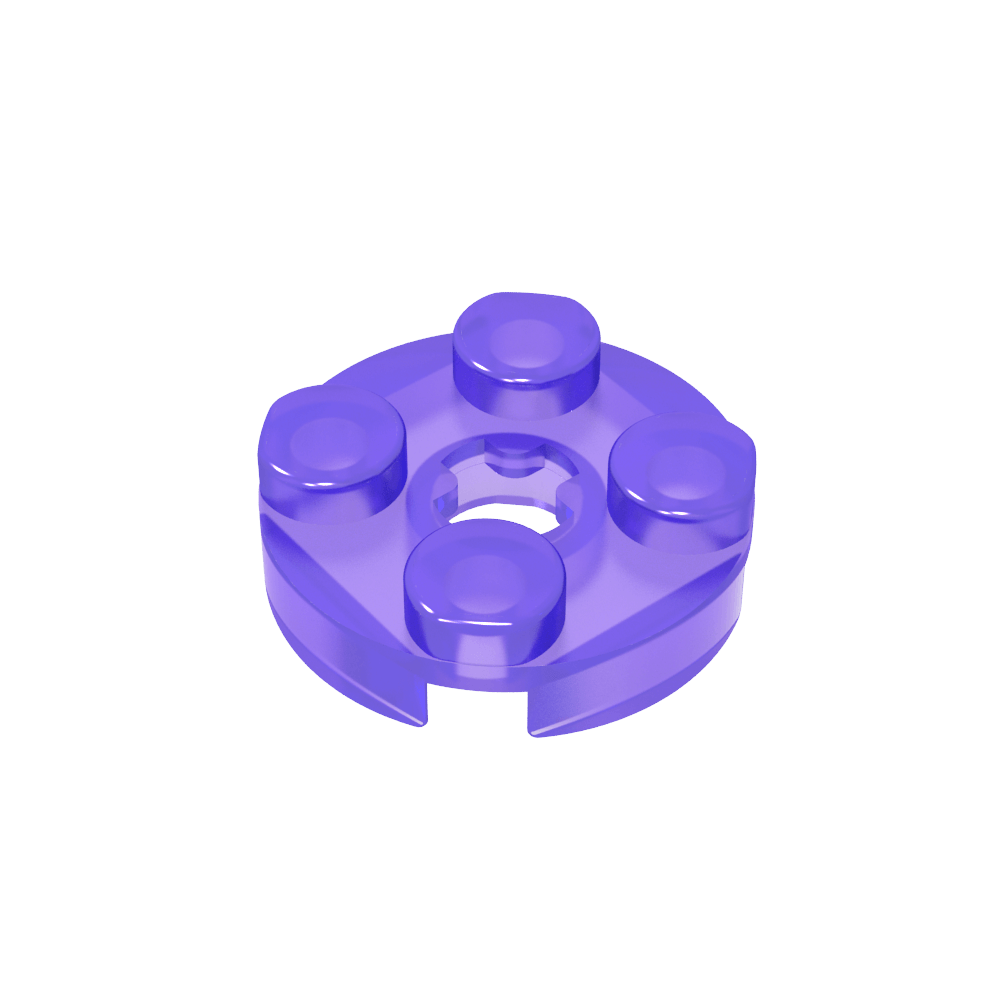 Platte rund 2 x 2 mit Achsloch Typ 1 (+ Öffnung) - MyGobricks