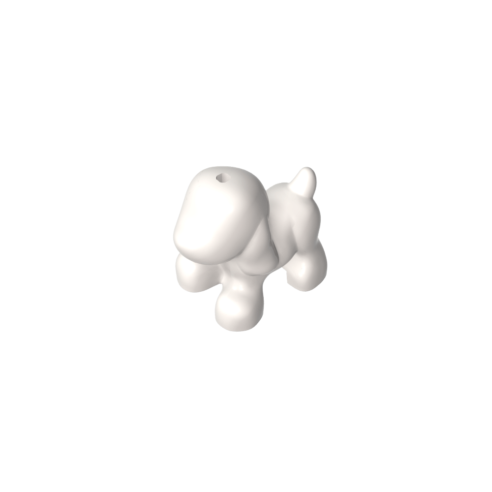 Tier, Hund, Klein, Gehend [Plain]-MyGobricks