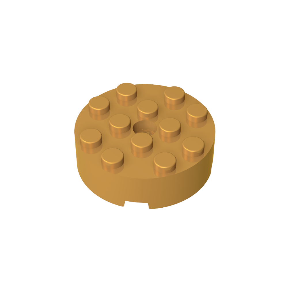 Rundstein 4 x 4 [Mittelloch]-MyGobricks