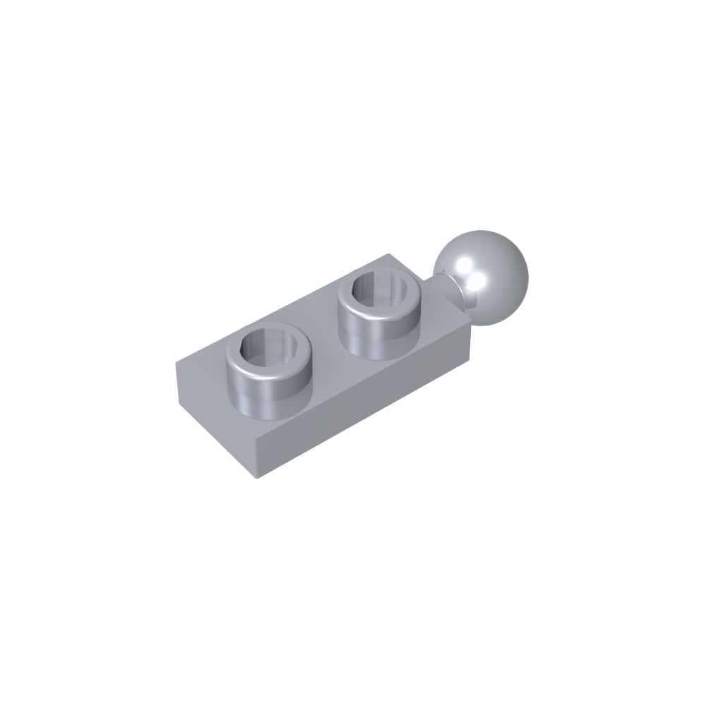 Platte Spezial 1 x 2 mit End-Towball-MyGobricks