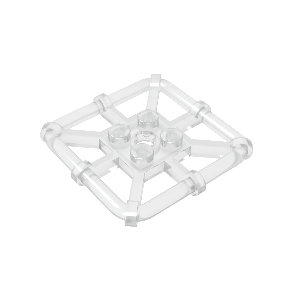 30094 Platte Spezial 2 x 2 mit Balkenrahmen Quadratisch-MyGobricks