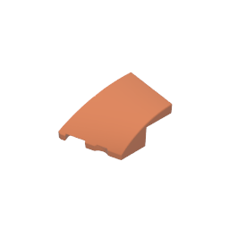 3x2 Keilförmiger gebogener Stein (links)