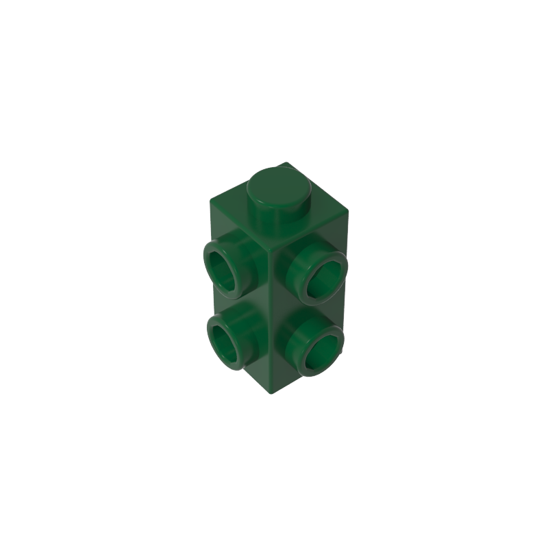 1x1x2 doppelseitiger Ziegelstein mit erhabenen Punkten