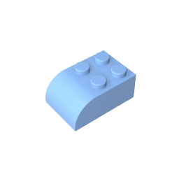 Backstein gebogen 2 x 3 mit gebogenem Oberteil
