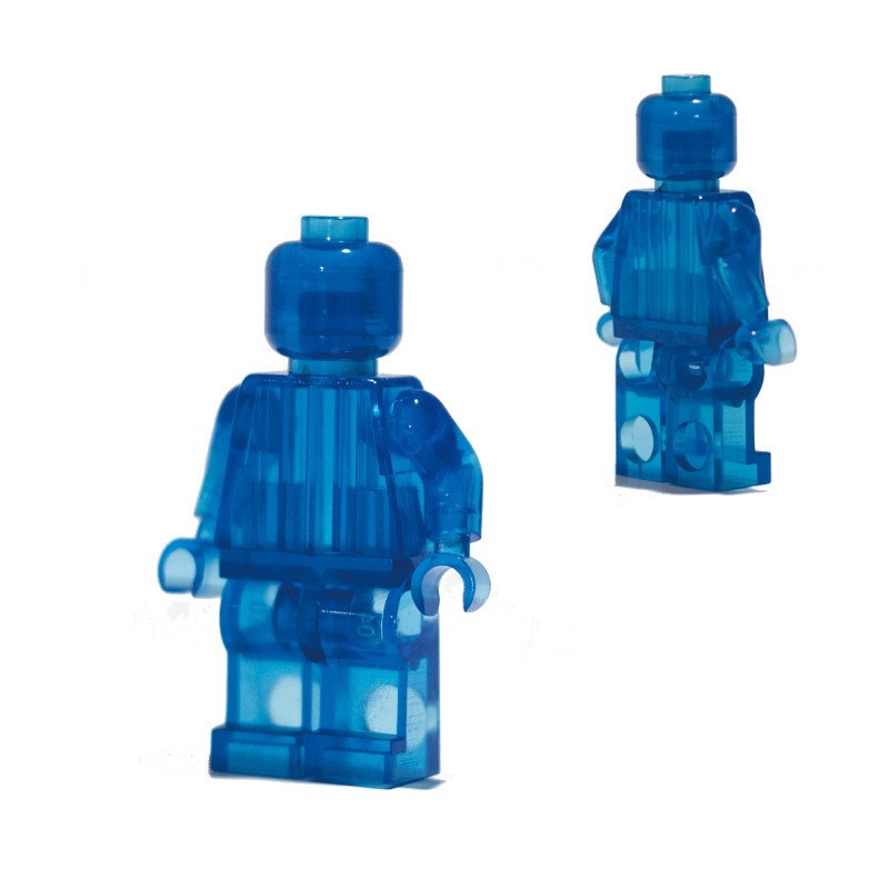 Minifiguren aus einfarbigen Bausteinen, kompatibel mit universellen, kleinteiligen, einfarbigen Bausteinen, Trendy Moc (Multi-Creation) Baustein-Wandbasis-Zubehör.