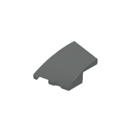 3x2 Keilförmiger gebogener Stein (links)