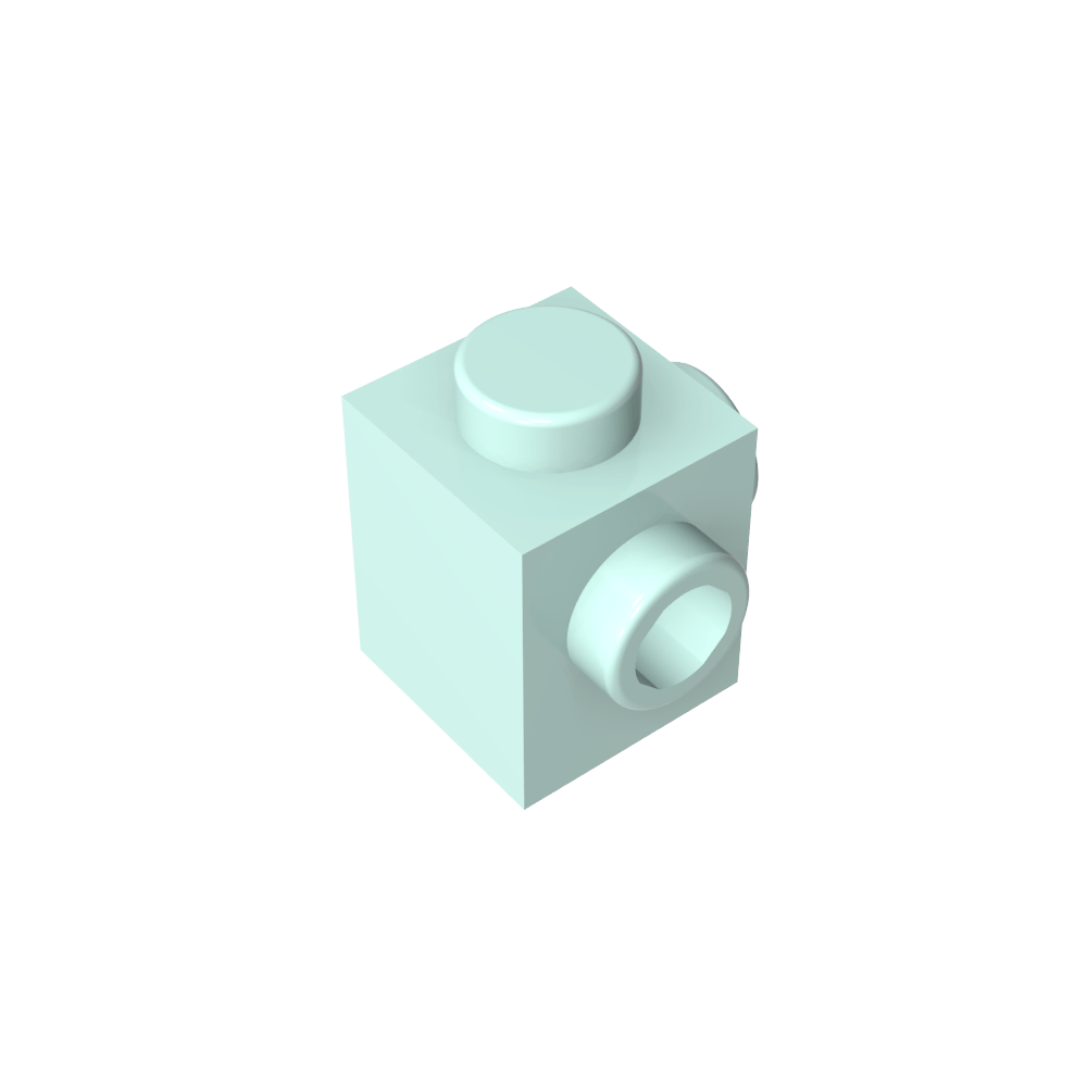 Spezialstein 1 x 1 mit Noppen auf 2 benachbarten Seiten - MyGobricks