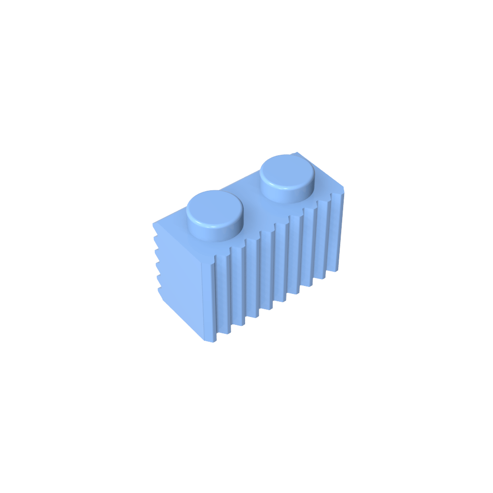 Stein Spezial 1 x 2 mit Grill - MyGobricks