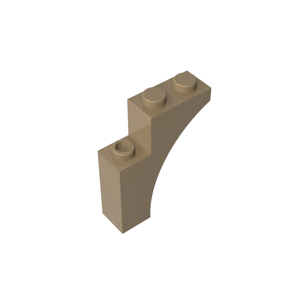 Ziegelbogen 1 x 3 x 3 [Gothic]-MyGobricks