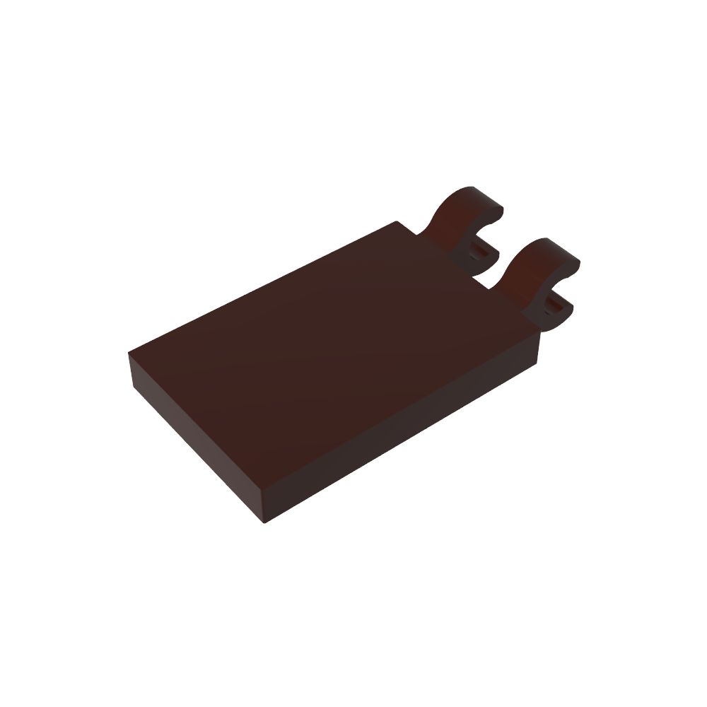 Fliese Spezial 2 x 3 mit 2 Clips [Abgewinkelte Clips]-MyGobricks