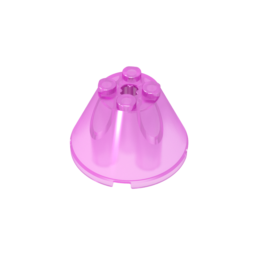 Kegel 4 x 4 x 2 mit Achsloch [einfach]-MyGobricks