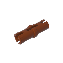 Technic-Stift mit Reibungsrippen in Längsrichtung ohne Mittelschlitze