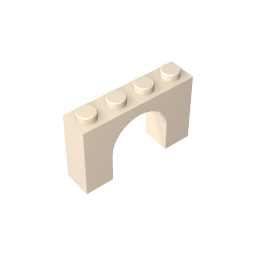 Ziegelbogen 1 x 4 x 2