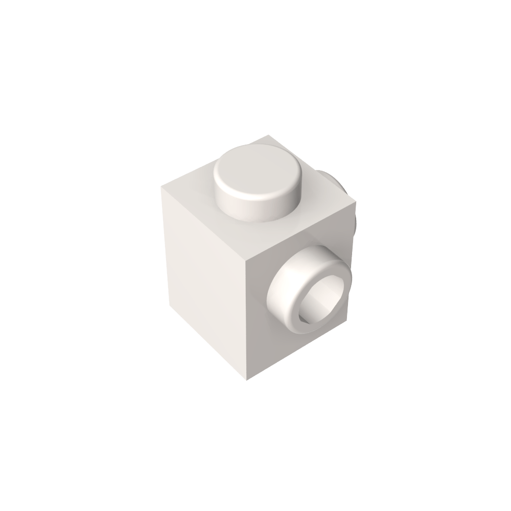 Spezialstein 1 x 1 mit Noppen auf 2 benachbarten Seiten - MyGobricks