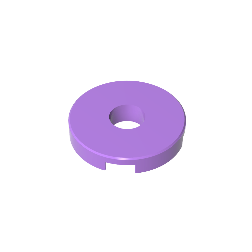 Fliese rund 2 x 2 mit Loch - MyGobricks