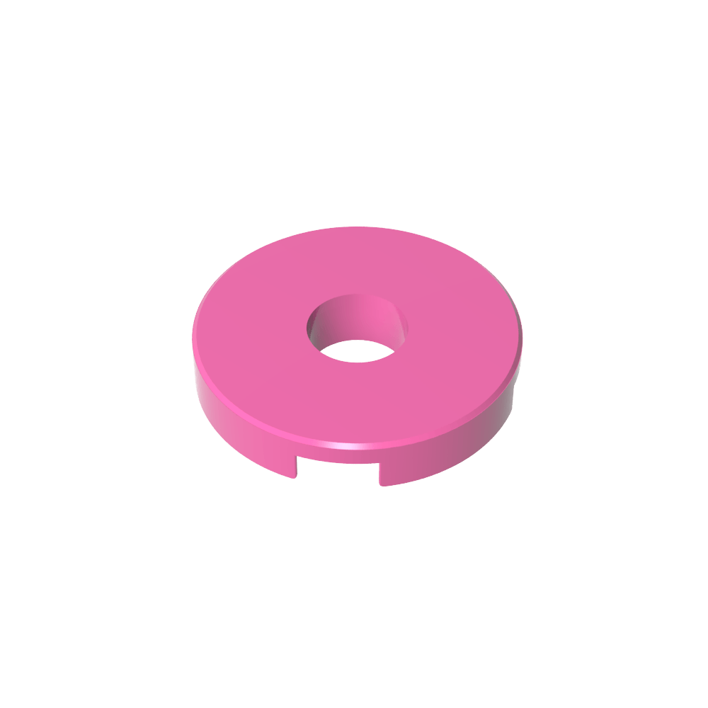 Fliese rund 2 x 2 mit Loch - MyGobricks