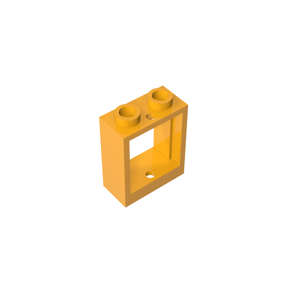 Fenster 1 x 2 x 2 Flache Vorderseite-MyGobricks