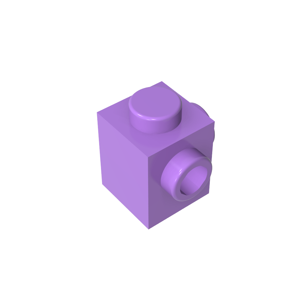 Spezialstein 1 x 1 mit Noppen auf 2 benachbarten Seiten - MyGobricks