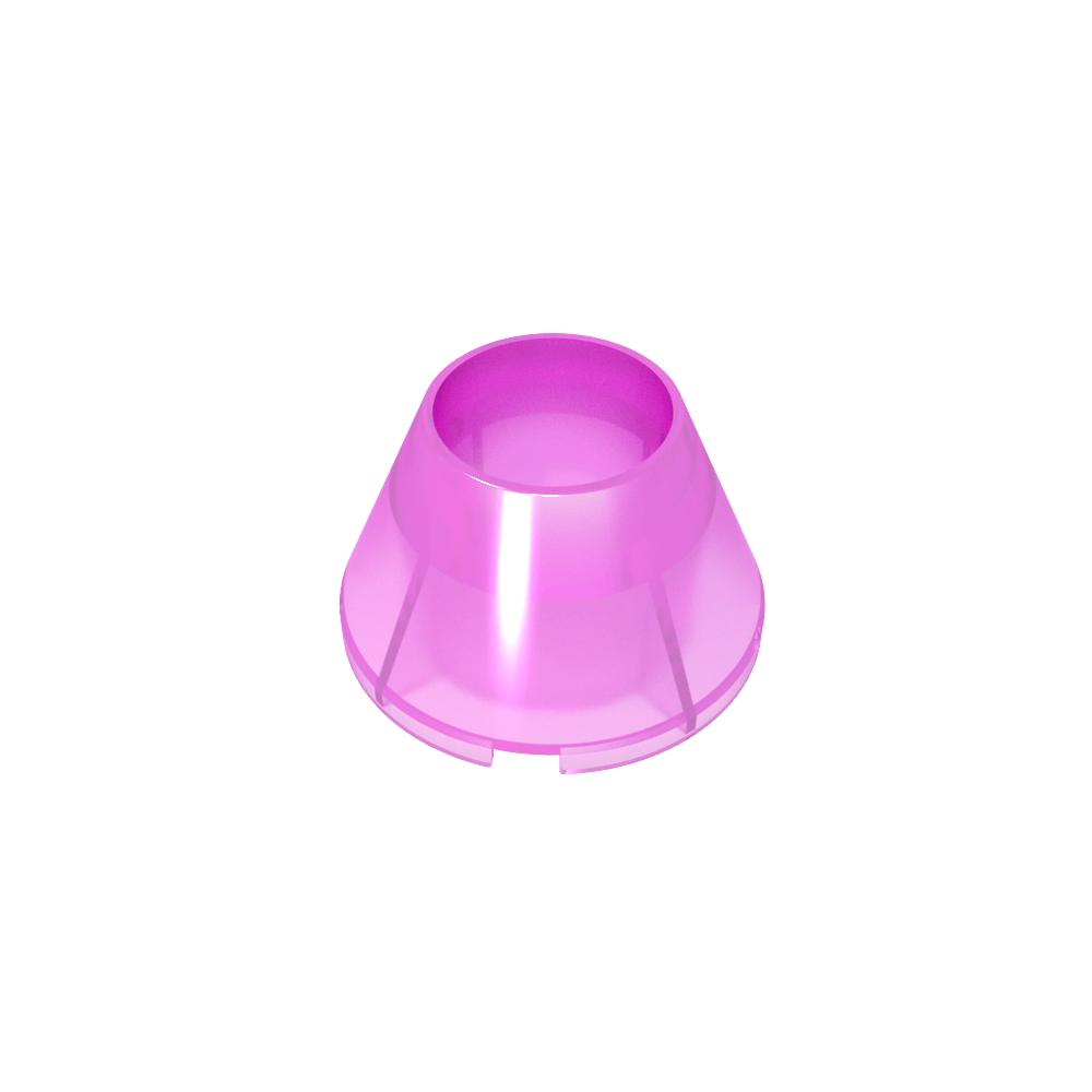 Kegel 4 x 4 x 2 Hohl ohne Noppen-MyGobricks