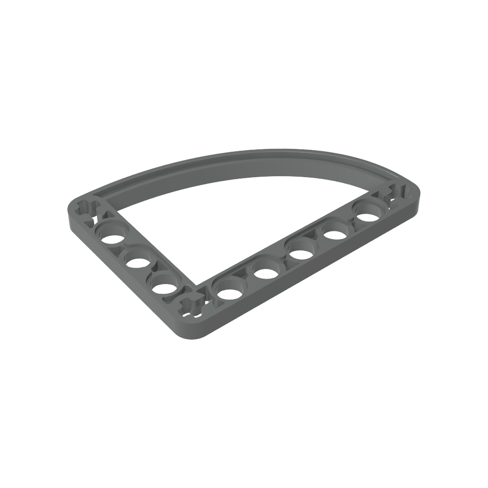 Technic Balken 5 x 7 L-Form mit Viertelellipse dünn - MyGobricks