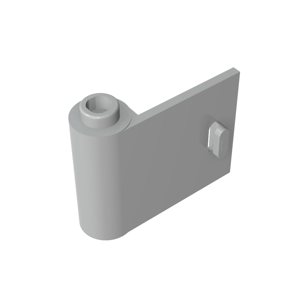 Tür 1 x 3 x 2 links - offen zwischen oberem und unterem Scharnier - MyGobricks