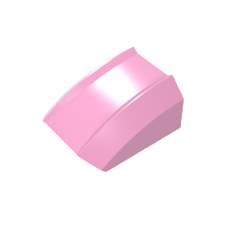 Schrägstein gebogen 2 x 2 mit Lippe, ohne Noppen - MyGobricks