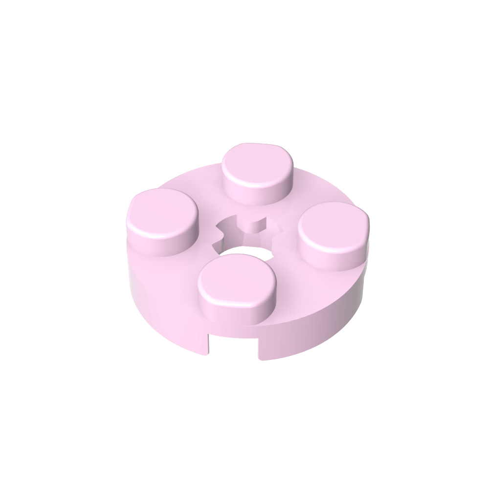 Platte rund 2 x 2 mit Achsloch Typ 1 (+ Öffnung) - MyGobricks