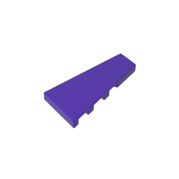 Fliese Spezial 2 x 4 Keilförmig Rechts-MyGobricks