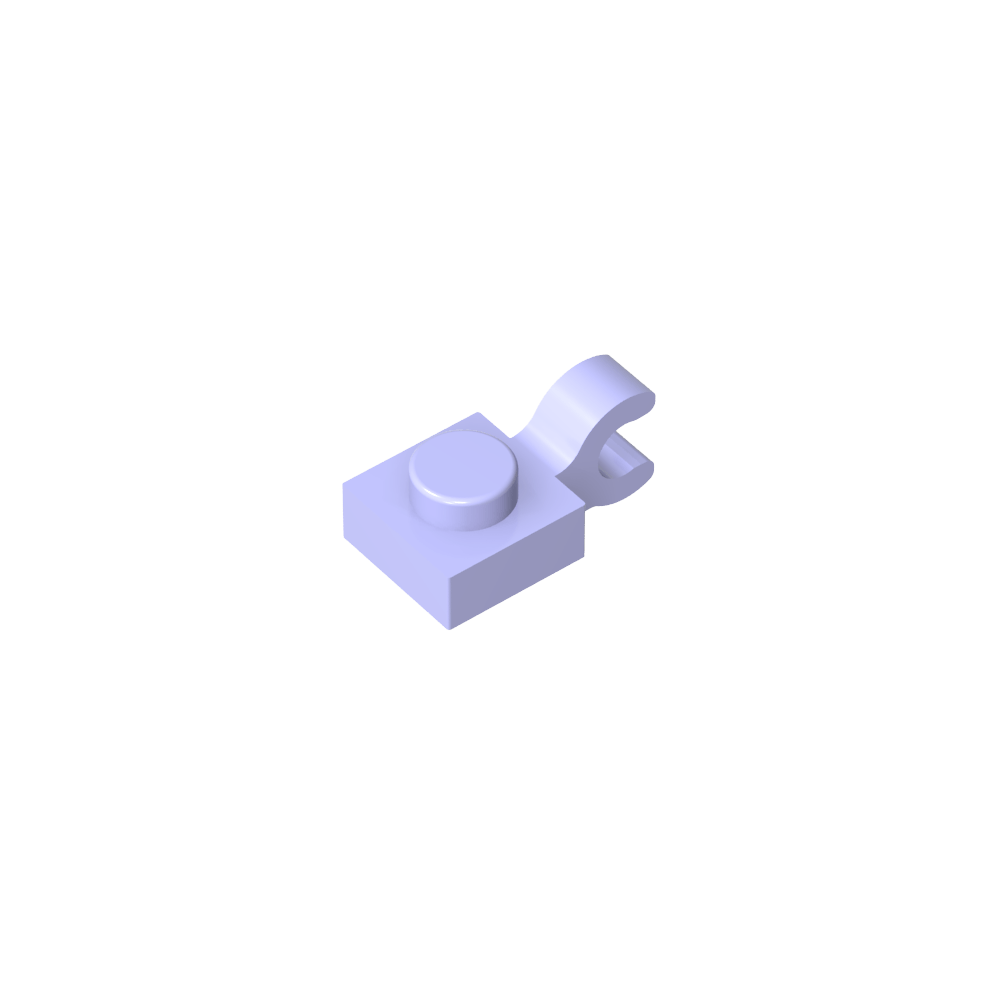 Platte Spezial 1 x 1 mit Clip Horizontal [Dicker U-Clip]-MyGobricks