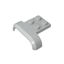 Radlauf, Kotflügel 3 x 4 mit 2 x 2 Platte