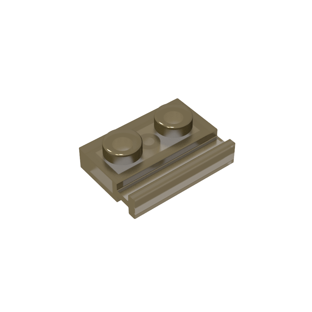 Platte Spezial 1 x 2 mit Türschiene-MyGobricks